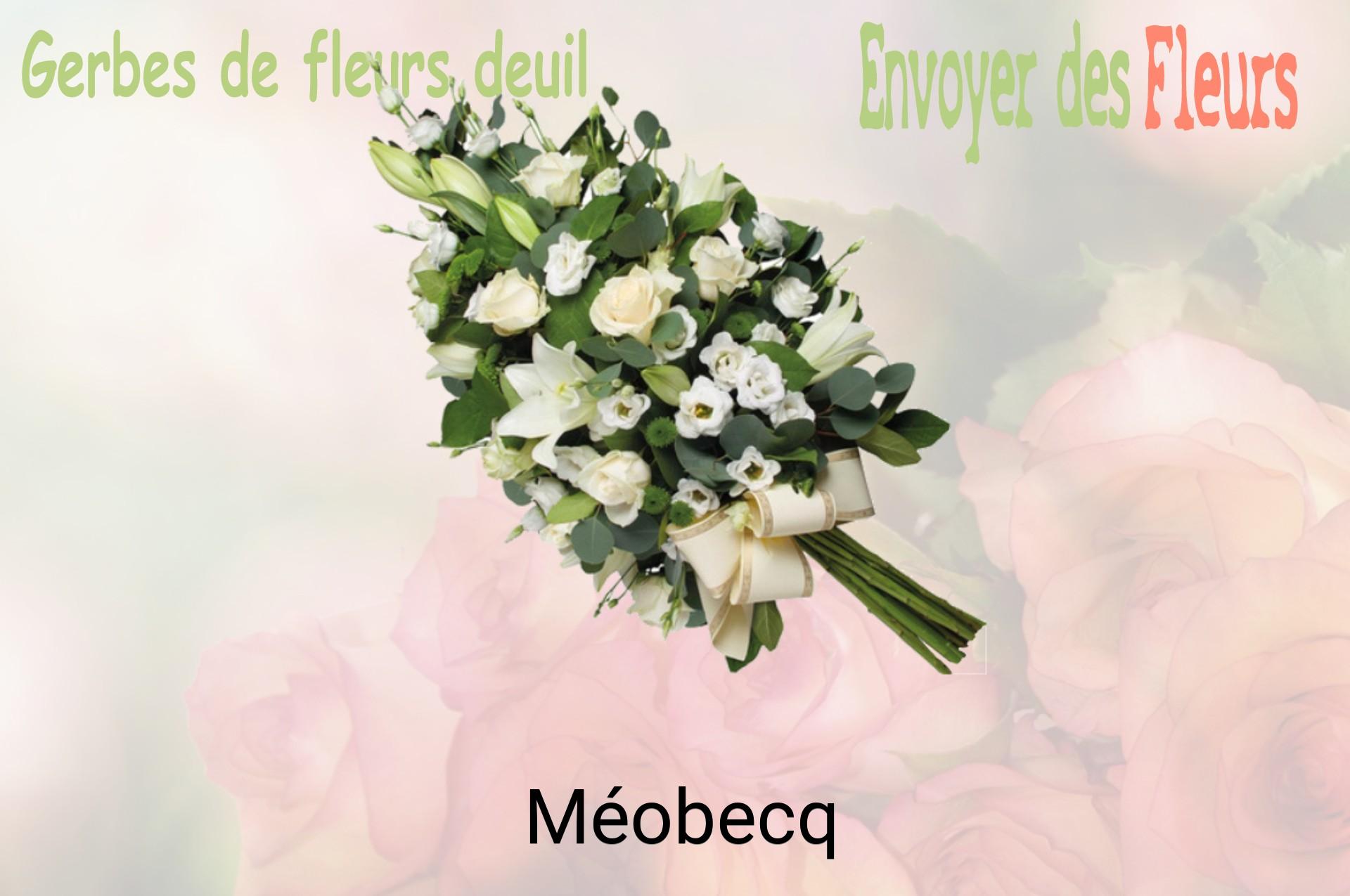 Gerbe de fleurs de deuil livrée à Méobecq